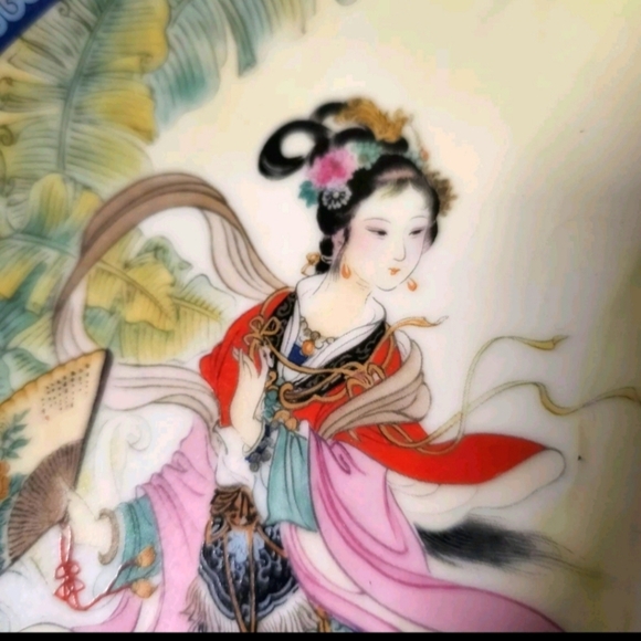 Chinese Imperial Jingdezhen Porcelain Plate Beauties of the Red Mansion Pao Chai - Picture 3 of 6